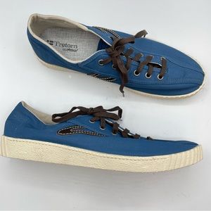 Tretorn Eco Ortholite Blue Nylite Mens Sneakers 10.5 Lace Up Casual Everyday